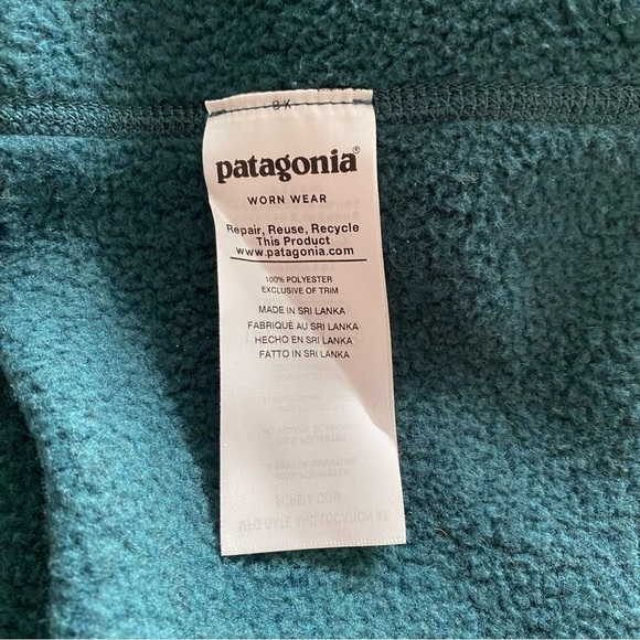 Patagonia Men's Better Sweater Fleece Jacket Coat Full Zip Turquoise Size XXL - Picture 11 of 12